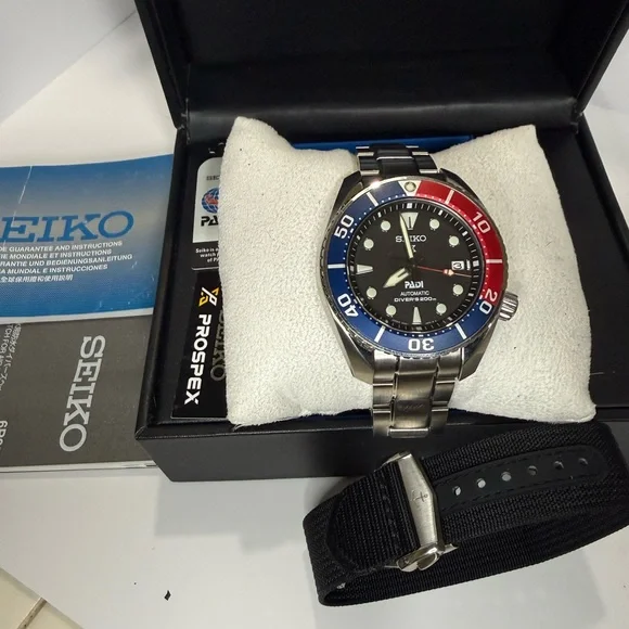 Seiko SUMO Prospex PADI Date Automatic Designer Diver Mens Watch - Picture 7 of 7